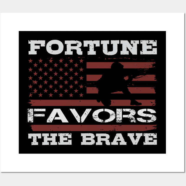 Fortune favors the brave Wall Art by khalmer